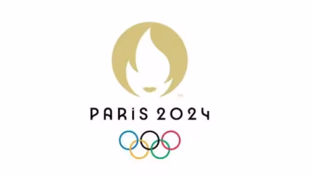 El logotipo de París 2024, muestra el perfil de Marianne formado por la llama olímpica y la medalla dorada.