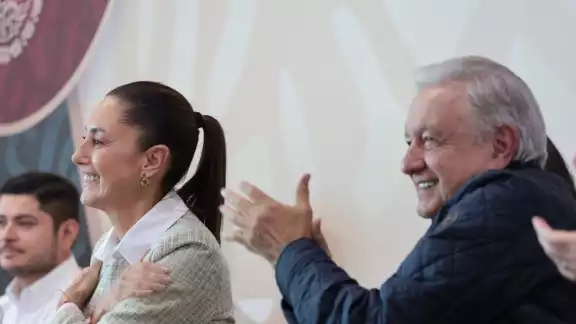 Claudia Sheinbaum y Andrés Manuel López Obrador visitan Zacatecas