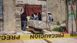 Estela del Palmar regresa al Museo de la Soledad en Campeche tras restauración del INAH
