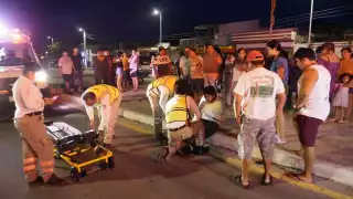 Dos heridos de gravedad en choque sobre la Ría en Campeche