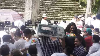  “Es un honor estar con Obrador”, campechanos despiden al  presidente AMLO en Calakmul 