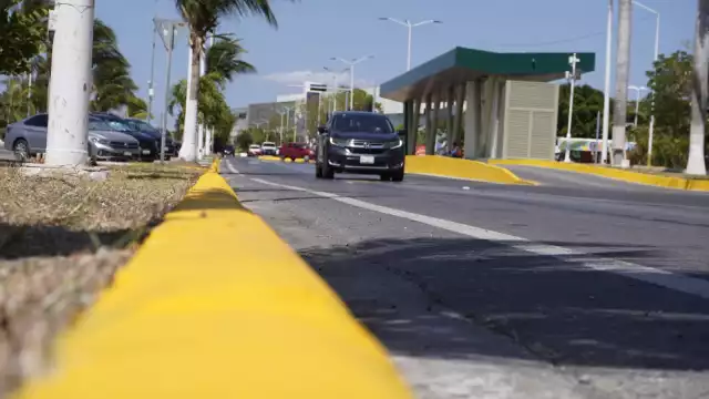 La Policía de Campeche se deslindó del balizamiento con franjas amarillas en el malecón.