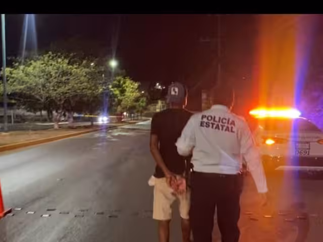 FGECAM investiga a sujeto que intentó huir de filtro con droga