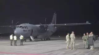 Llegan dos aeronaves a Campeche para el traslado de elementos de la GN a la frontera