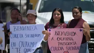 Entre sol y selva  arroparon en Calakmul a Claudia Sheinbaum, una presidenta de lujo y esperanza
