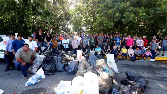 Recolectan más de media tonelada de basura tras jornada de limpieza