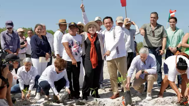 Díaz Mena y Alicia Bárcena lideraron el banderazo para iniciar el programa ambiental