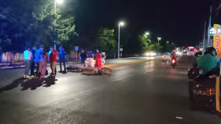 Campeche: Chocan motos por exceso de velocidad en Avenida Colosio