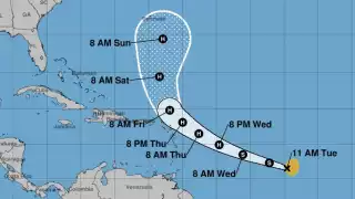 Se forma la tormenta tropical “Jerry” en el Atlántico; sin riesgo para México