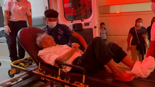 Lucio, de 75 años de edad, fue auxiliado por el Geavig en la Supermanzana 203, en la colonia Cuna Maya, donde estaba sólo