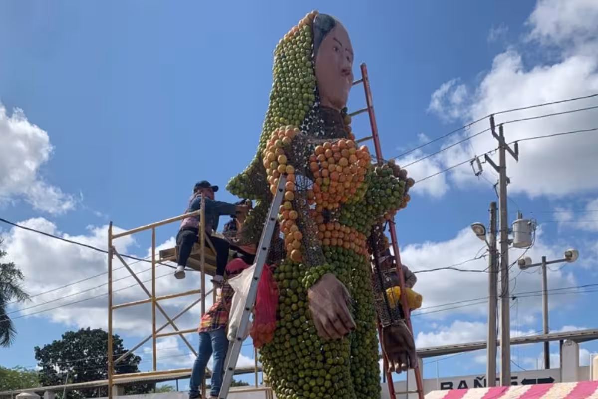 Orange Fair preparations in Oxkutzcab