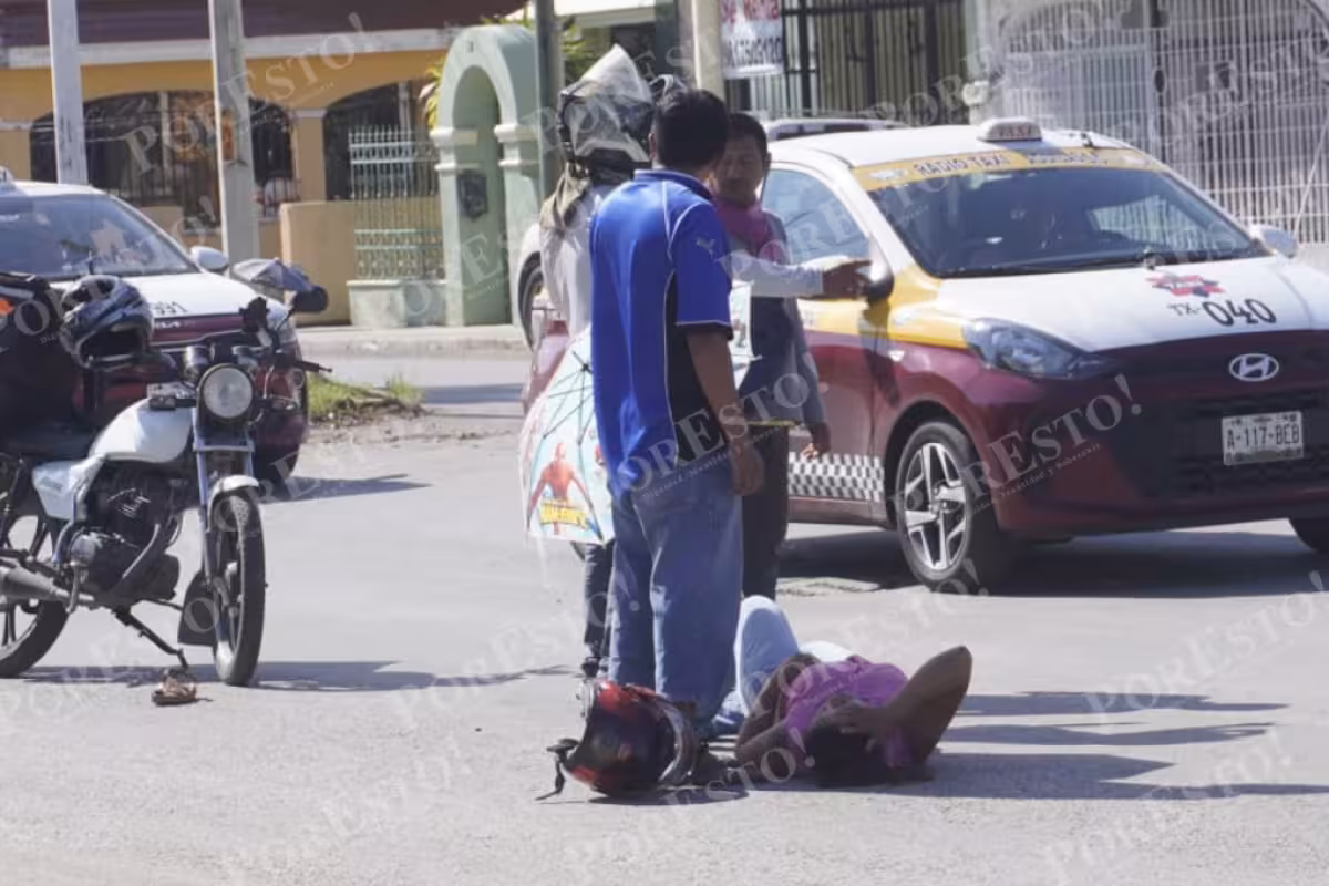 Motociclista lesionada tras aparatoso choque en la avenida Lázaro ...