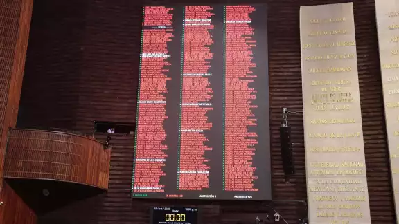 En esta votación no hubo abstenciones por parte de los legisladores. En esta votación no hubo abstenciones por parte de los legisladores.