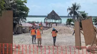 Sedena retoma construcción de casa de descanso en Bacalar