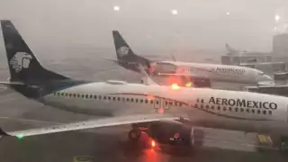 Hubo vuelos demorados por esta situación, dos fueron de Aeroméxico.