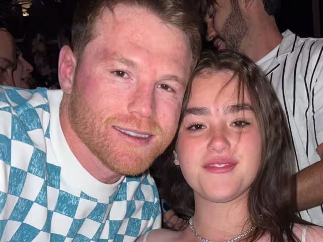 Canelo y su hija Emily