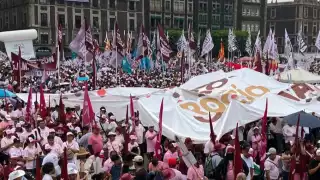 Cierre de campaña de Claudia Sheinbaum: Así se va llenando el Zócalo 