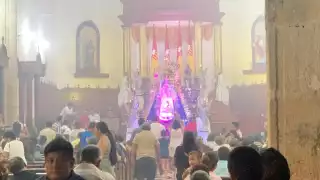 Champotón inicia festejos patronales con solemne bajada de la Virgen de las Mercedes