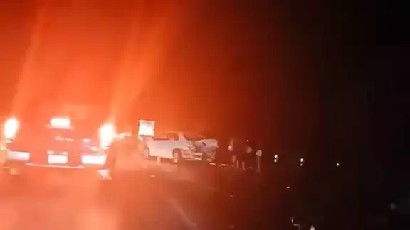 En el accidente no se registraron heridos de gravedad.