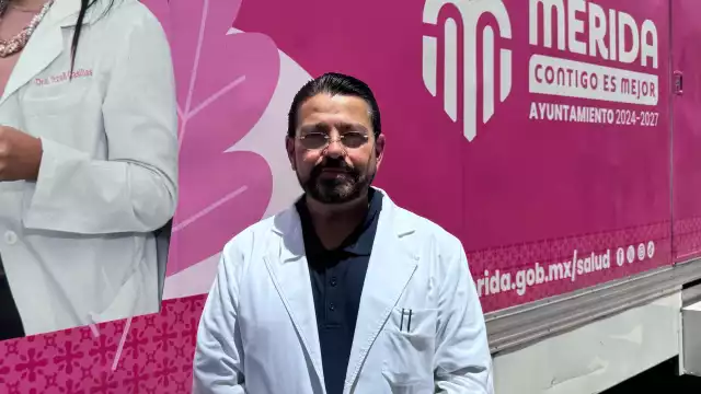 Alfonso Ávila Avilés, subdirector de Salud de Mérida, informó que el módulo brindará el servicio de forma gratuita