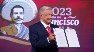 AMLO celebra  construcción del  tren rápido México-SLP-Nuevo Laredo