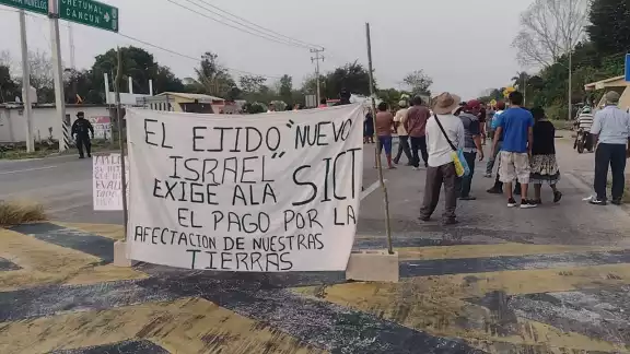 El ejido Nuevo Israel exige la presencia de la Secretaría de Infraestuctura El ejido Nuevo Israel exige la presencia de la Secretaría de Infraestuctura