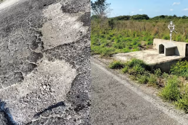 La carretera Villahermosa-Escárcega hacia Candelaria presenta graves baches y deterioros que han provocado accidentes fatales