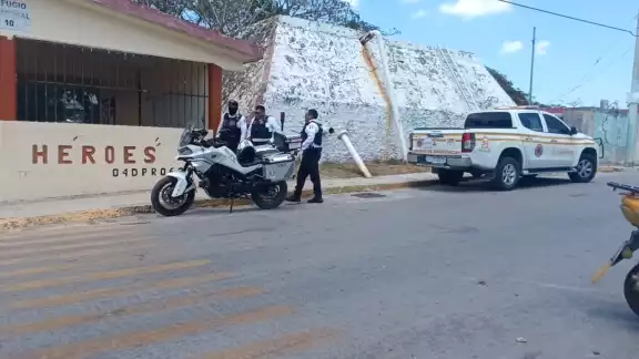Presunta fuga de gas cerca de una escuela primaria en Colonial Campeche moviliza a equipos de emergencia