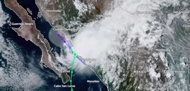 Ileana tocó tierra en Sinaloa, lluvias continuarán en las próximas horas