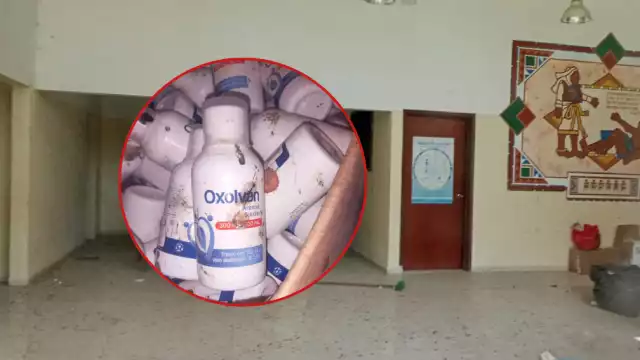 En el inmueble hay más de 50 cajas de medicinas caducadas que se pudren en el edificio