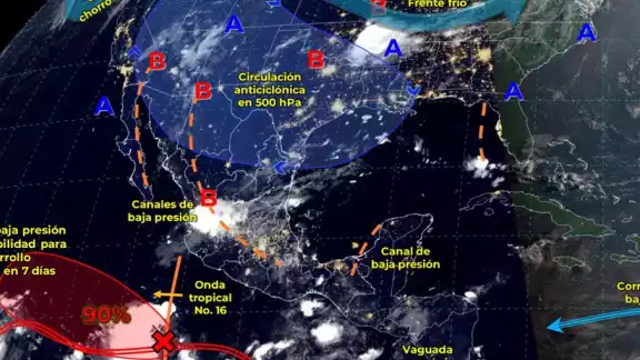El monzón mexicano provocará condiciones meteorológicas severas en diversas regiones del país