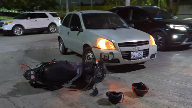 El conductor del  vehículo  le cortó circulación al motociclista