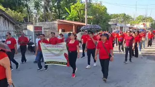 La marcha inició desde las 8:00 am, recorriendo la avenida Benito Juárez