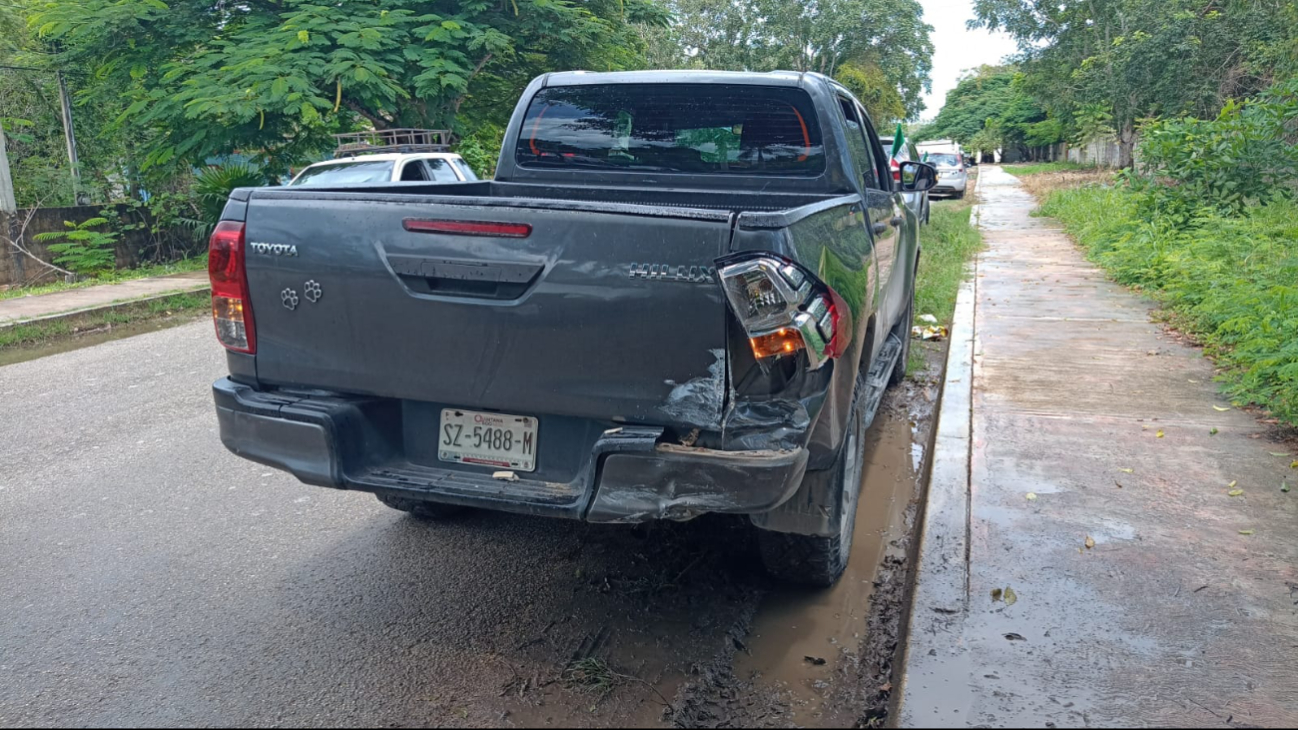 El accidente fue causado al momento de que el taxista freno de manera inesperada El accidente fue causado al momento de que el taxista freno de manera inesperada