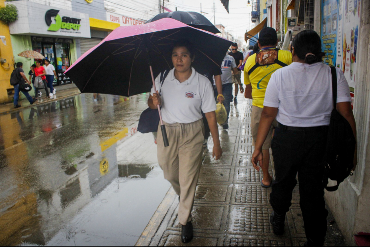 Las lluvias serán moderadas este miércoles en Yucatán
