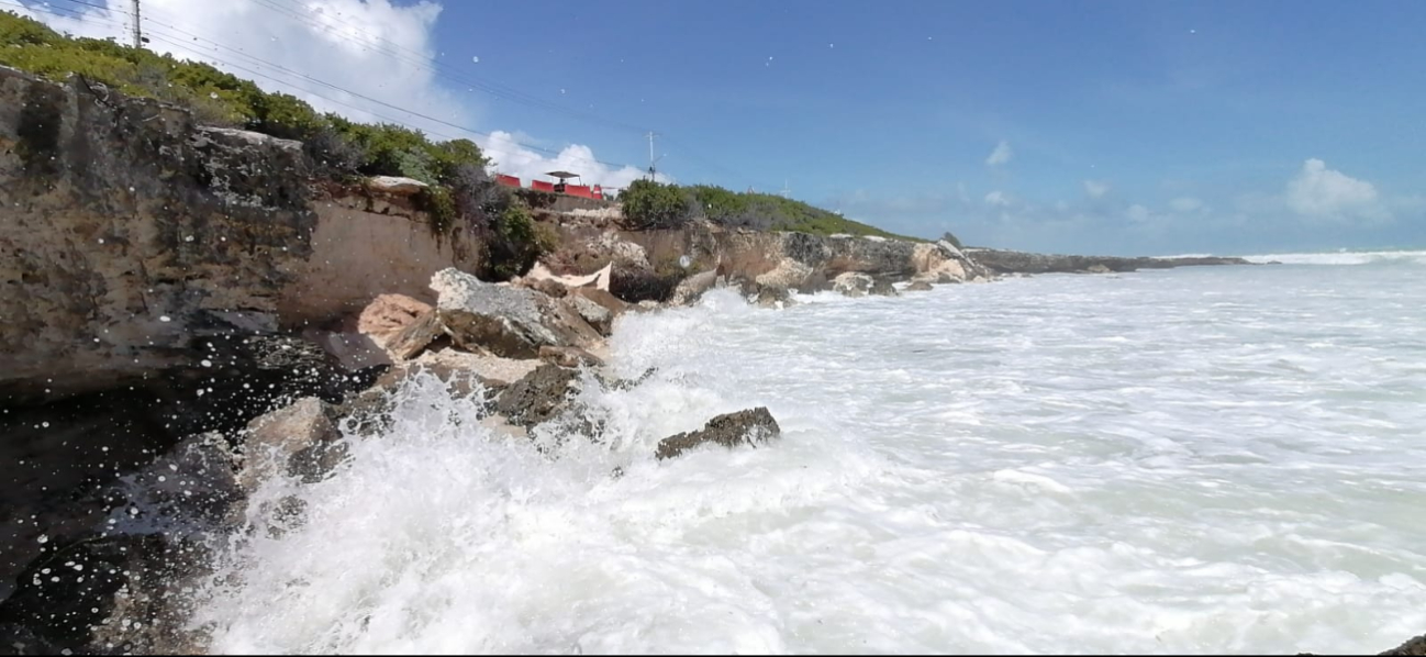 Playa Norte sufre “recalón” debido al huracán “Milton”