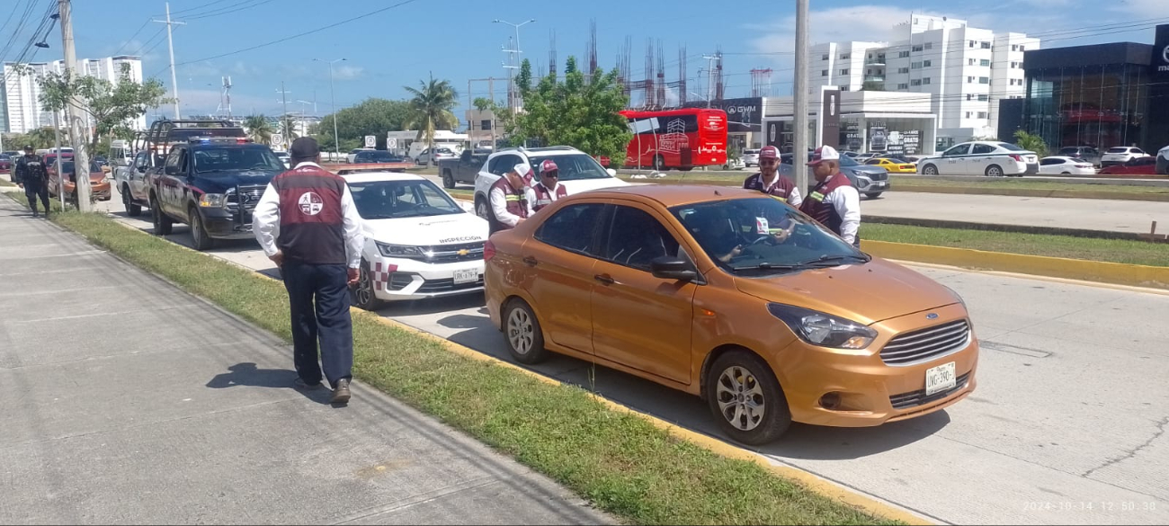 Inmoveqroo  continúa con los operativos contra conductores de plataformas en Cancún   