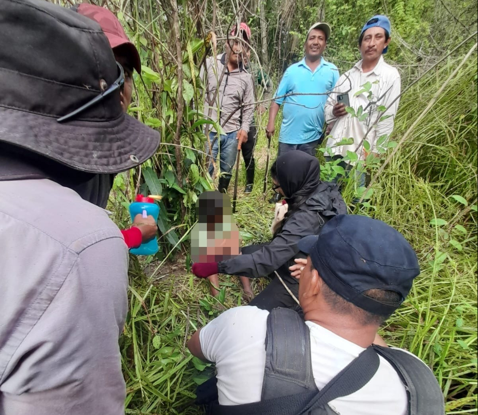 Tras su hallazgo fue trasladado al hospital de Tabasco Tras su hallazgo fue trasladado al hospital de Tabasco