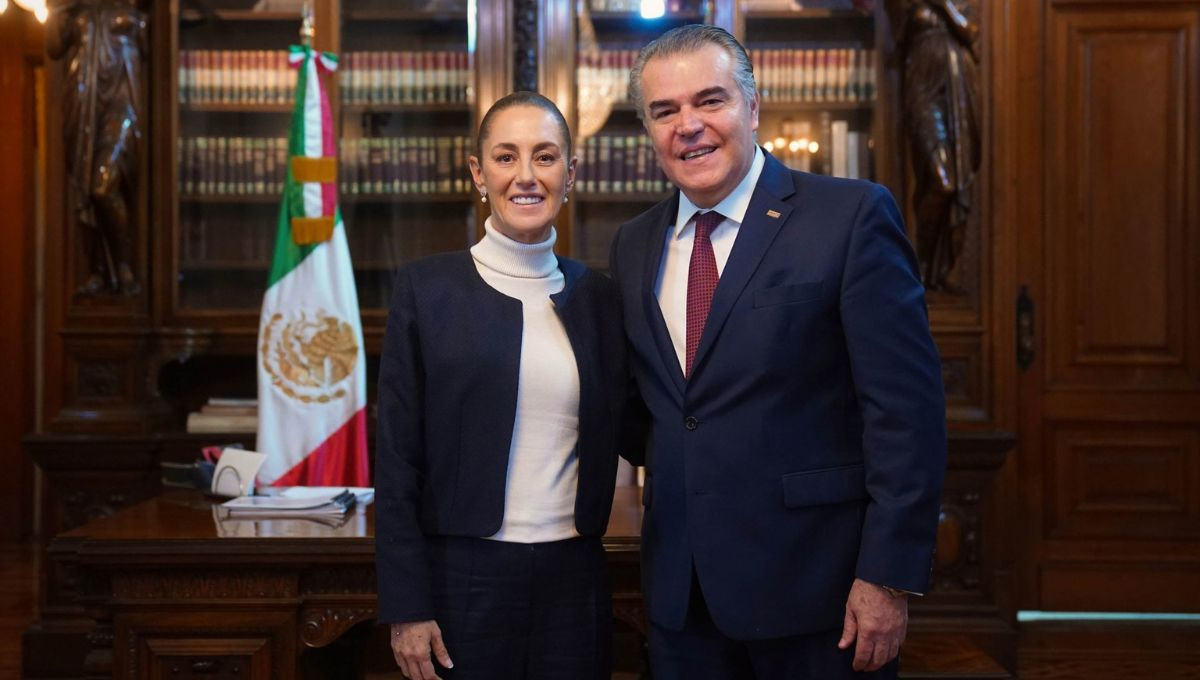 Claudia Sheinbaum, presidenta de México y Francisco Cervantes Díaz, presidente del Consejo Coordinador Empresarial