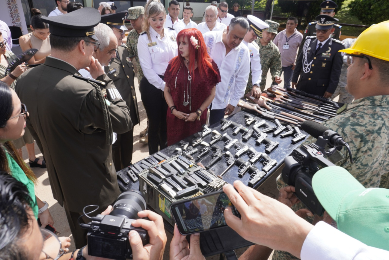 Destruyen armas decomisadas Destruyen armas decomisadas