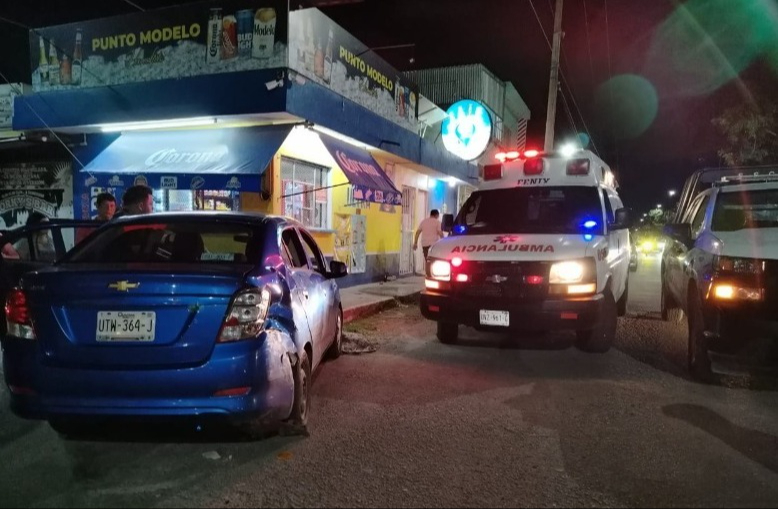 Encontronazo de vehículos en la Maxuxac Encontronazo de vehículos en la Maxuxac