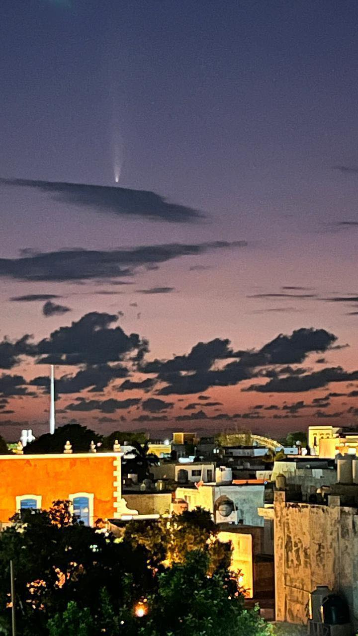 La gobernadora de Campeche, Layda Sansores, compartió imágenes del cometa C/2023 A3 (Tsuchinshan-ATLAS) captadas desde Campeche La gobernadora de Campeche, Layda Sansores, compartió imágenes del cometa C/2023 A3 (Tsuchinshan-ATLAS) captadas desde Campeche