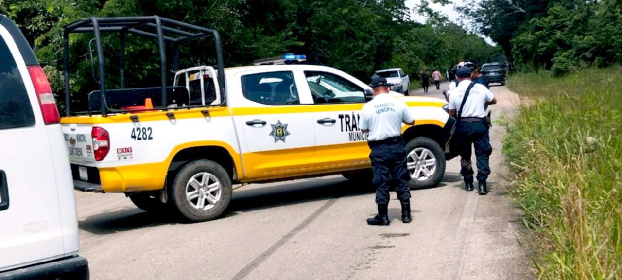 Los cuerpos de seguridad fueron activados a la una de la tarde y acudieron tres kilómetros de la cabecera municipal rumbo a Chiquilá Los cuerpos de seguridad fueron activados a la una de la tarde y acudieron tres kilómetros de la cabecera municipal rumbo a Chiquilá