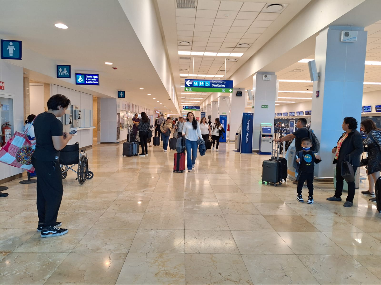 Los vuelos demorados en el aeropuerto de Mérida fueron por unos minutos Los vuelos demorados en el aeropuerto de Mérida fueron por unos minutos