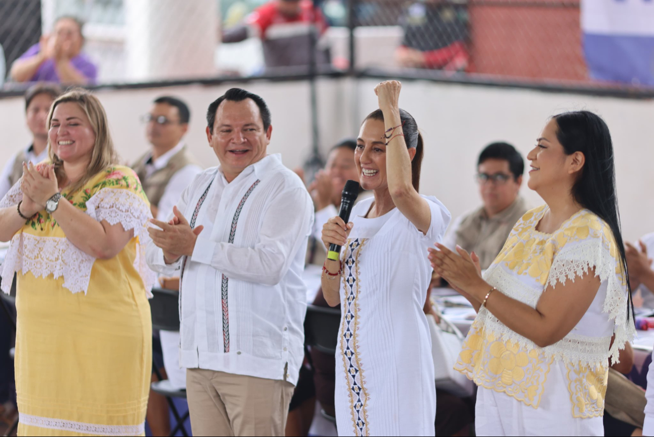 Claudia Sheinbaum refuerza su compromiso con los yucatecos Claudia Sheinbaum refuerza su compromiso con los yucatecos