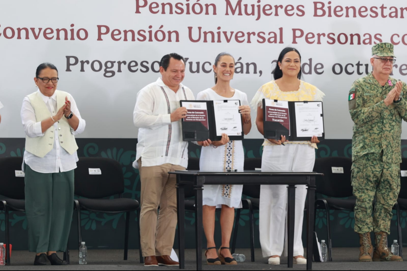 EL gobernador Joaquín Diaz Mena y la presidenta Claudia Sheinbaum Pardo EL gobernador Joaquín Diaz Mena y la presidenta Claudia Sheinbaum Pardo