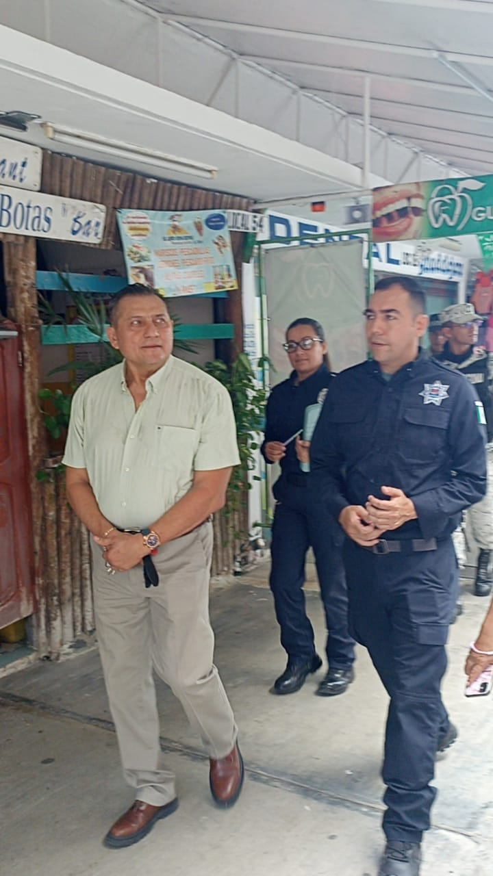 Policía Municipal recorre el “Crucero" de Cancún por tasa de inseguridad
