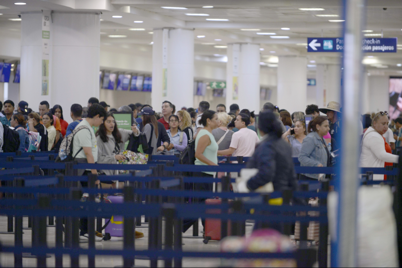 Aeropuerto de Cancún registra  598 operaciones y 40 vuelos retrasados 