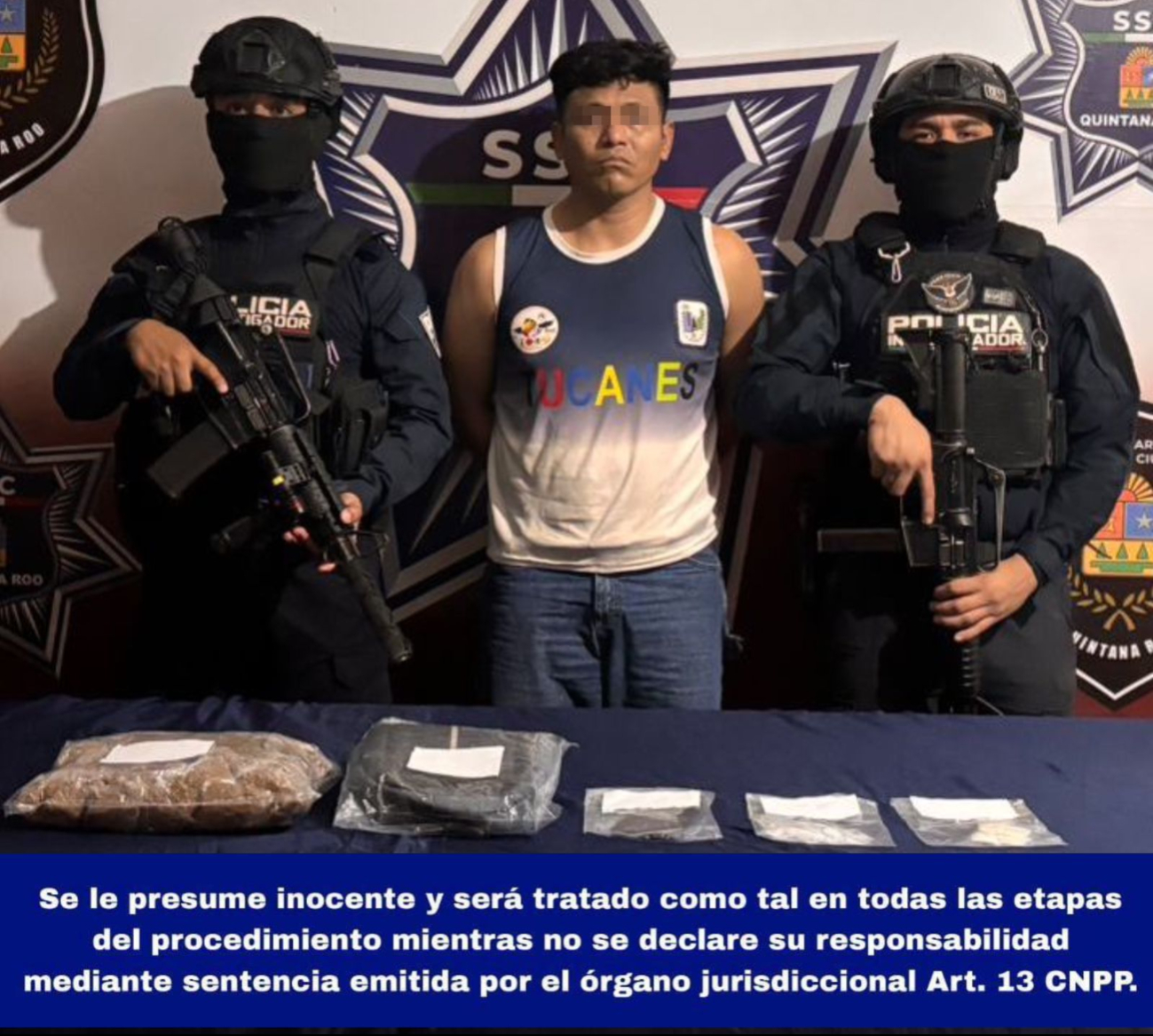 En el segundo operativo, Ramón Antonio "N" fue detenido en la supermanzana 51 mientras entregaba estupefacientes En el segundo operativo, Ramón Antonio "N" fue detenido en la supermanzana 51 mientras entregaba estupefacientes