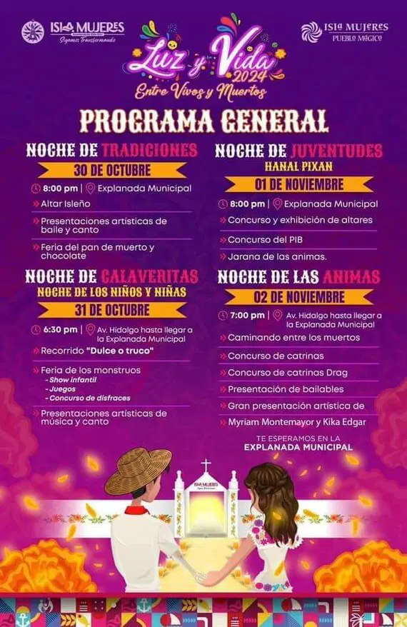 Programa general de "Luz Y Vida Entre Vivos Y Muertos " Programa general de "Luz Y Vida Entre Vivos Y Muertos "